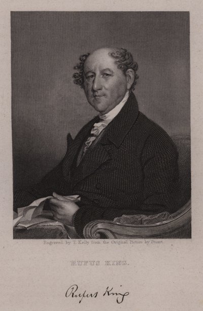 Rufus King, American lawyer, politician and diplomat by Gilbert Stuart